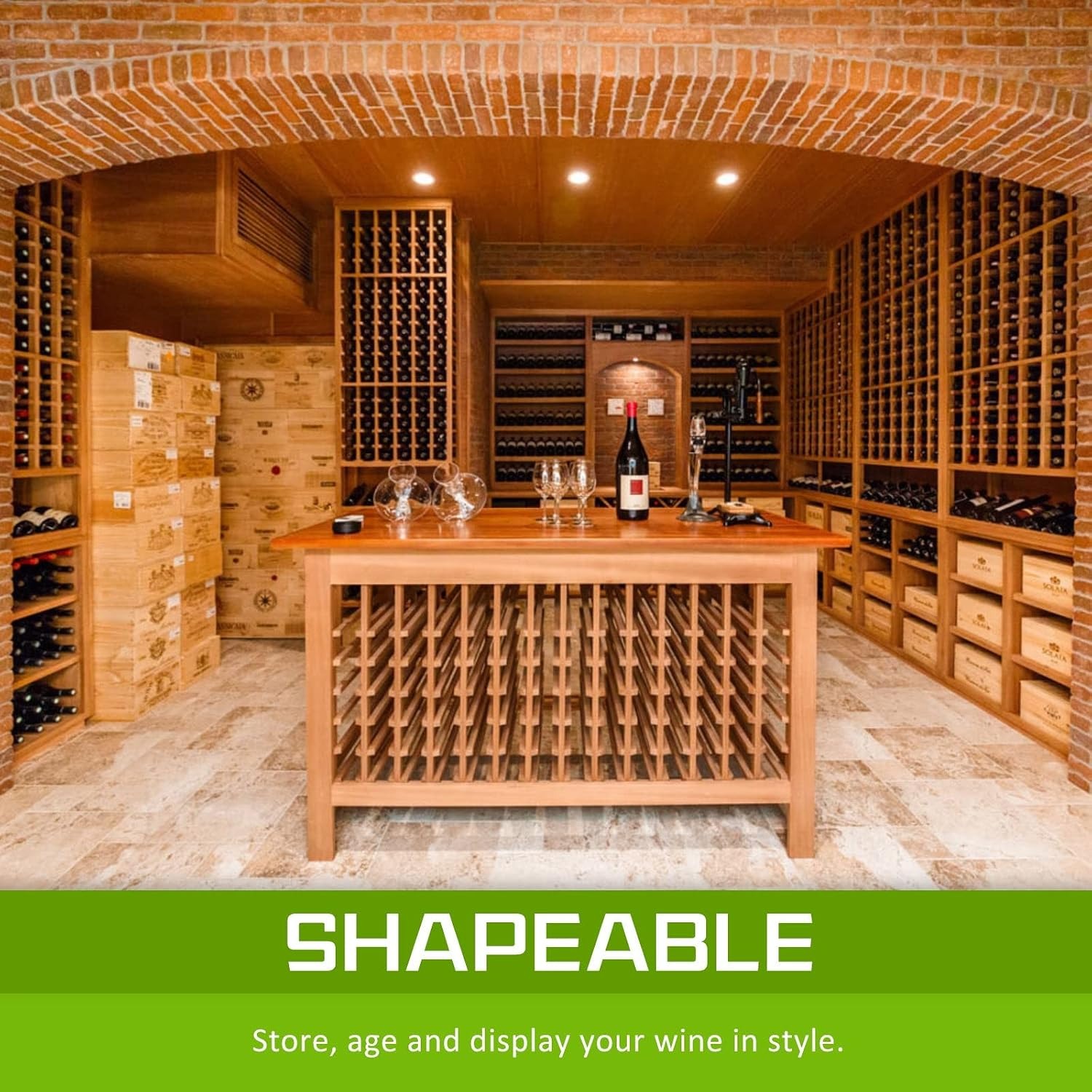 Home Ready Timber Wine Rack 20 Bottle
