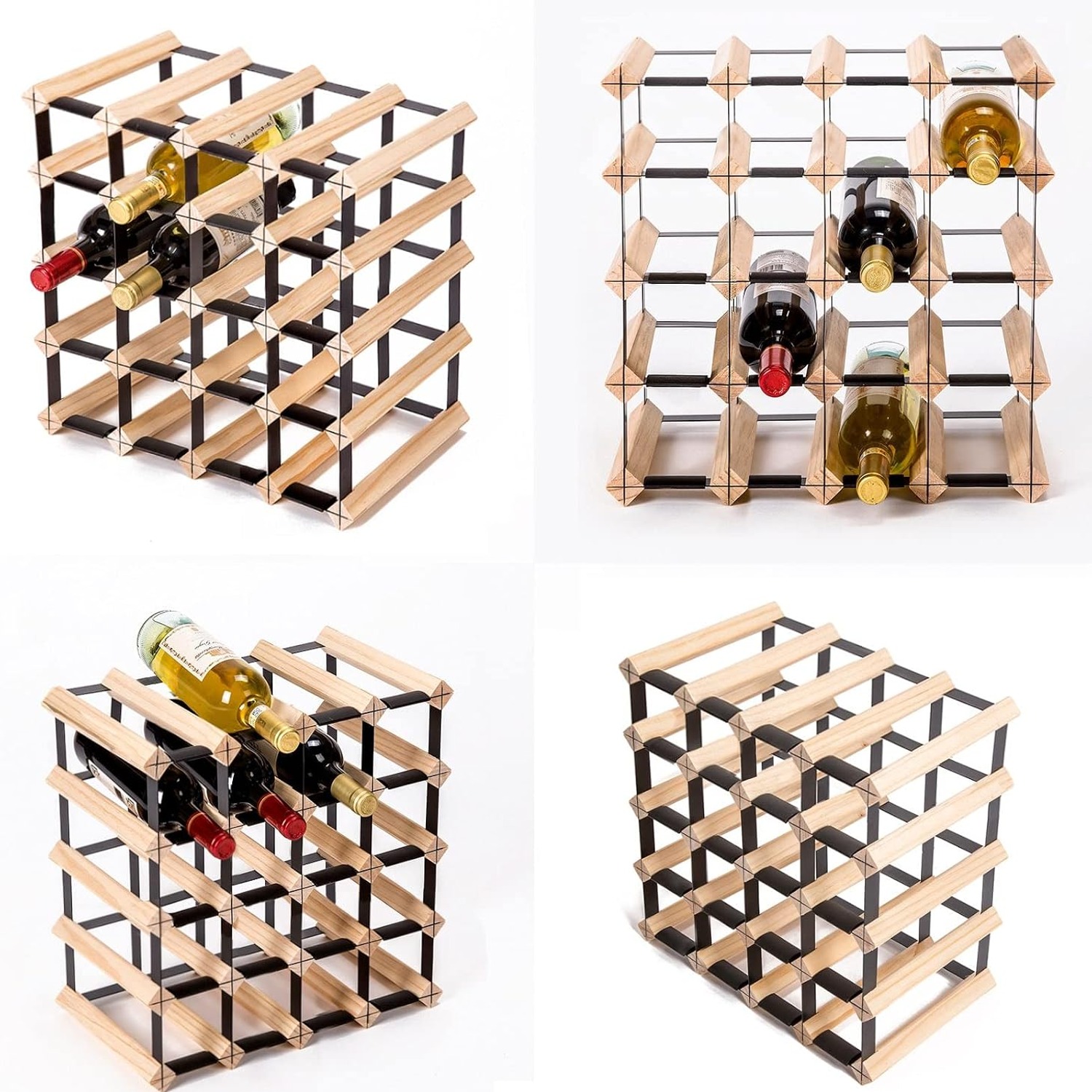 Home Ready Timber Wine Rack 20 Bottle