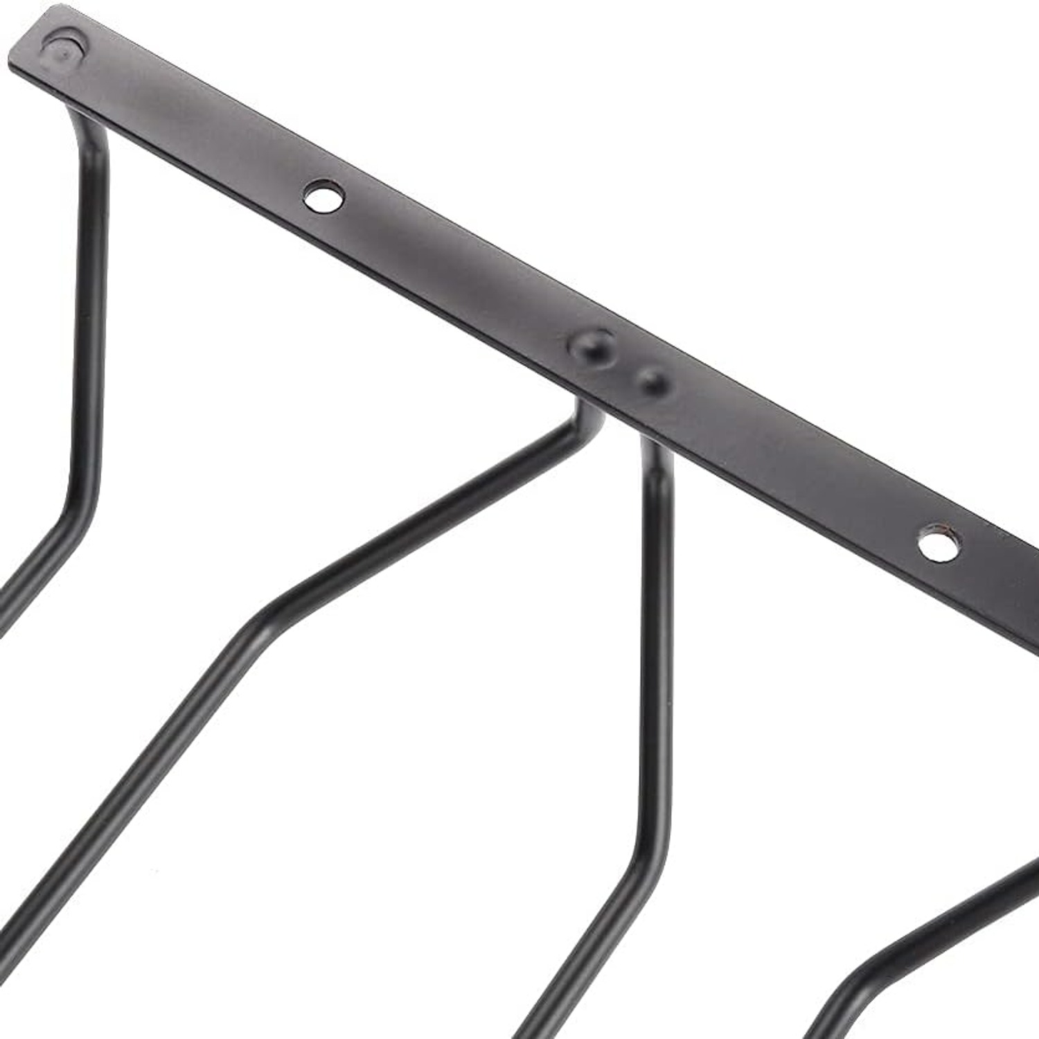 Black Wine Glass Rack 35cm Under-Cabinet Stemware Holder: image 6