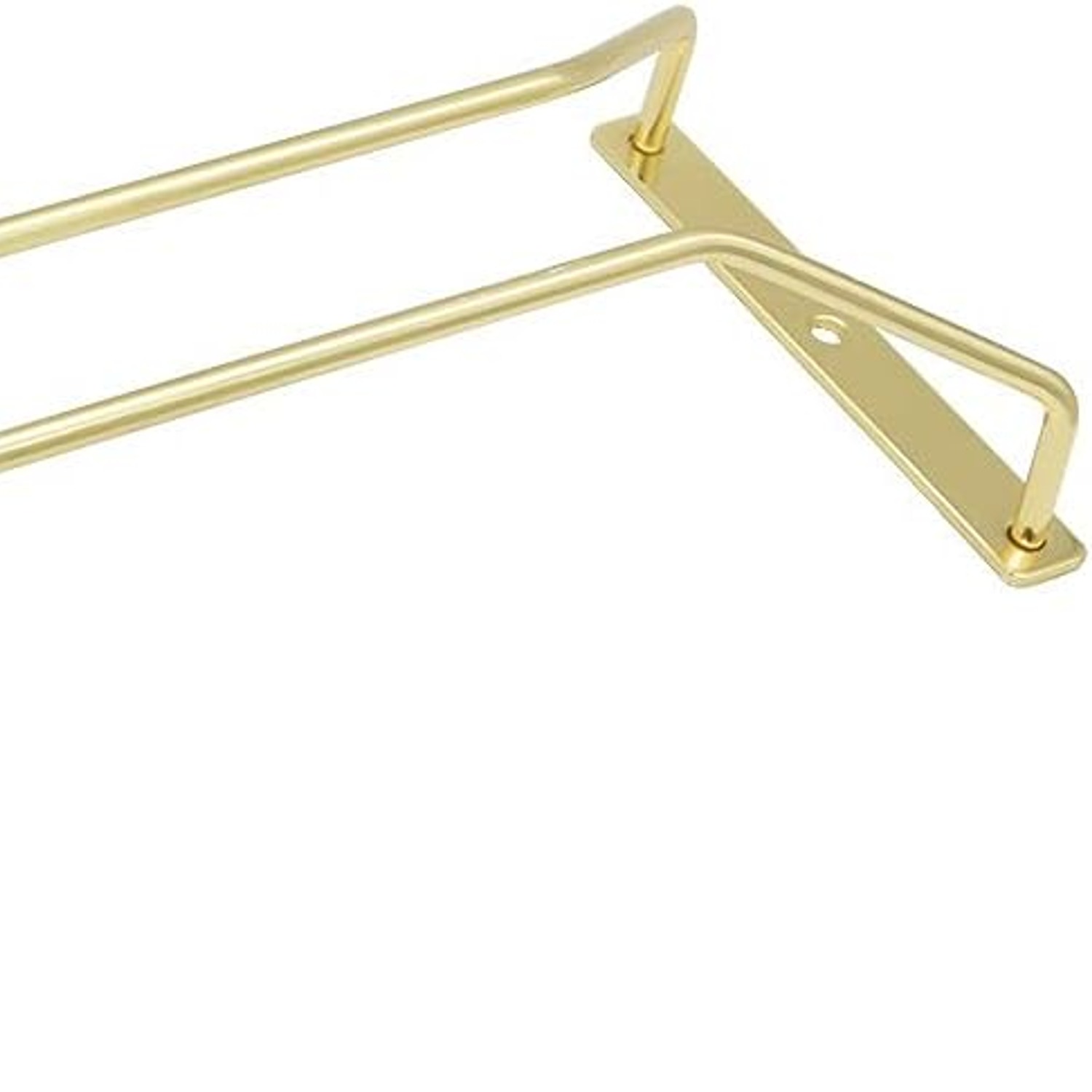 Gold Wine Glass Rack 30cm, Under-Cabinet Stemware Holder, 3 Pack: image 5