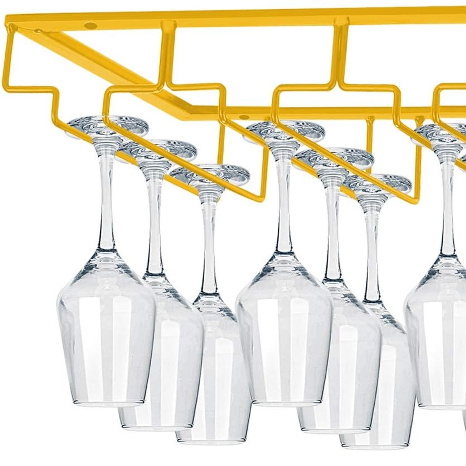 4 Row Under Cabinet Wine Glass Rack: image 8